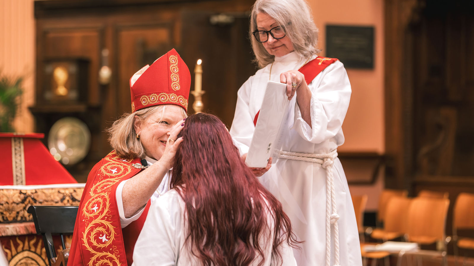 Bishop Julia Whitworth examines the ordinands
