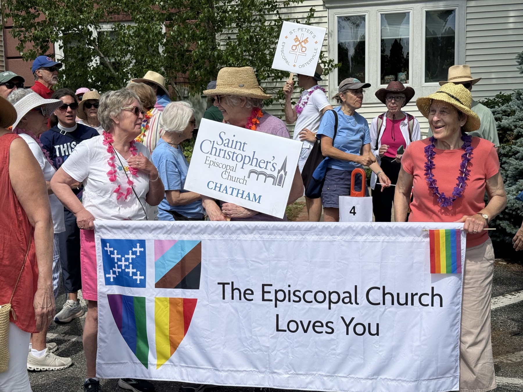 Leaders and allies from across the diocese take part in Pride witness.