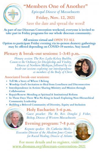 Diocesan Convention 2021 Friday Program Flier