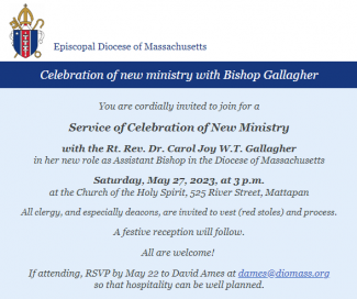 May 27, 2023 new ministry invitation