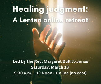 "Healing Judgement" Online Retreat graphic