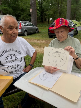 Little Turtle and Shirley Blancke at Nipmuck artifacts return