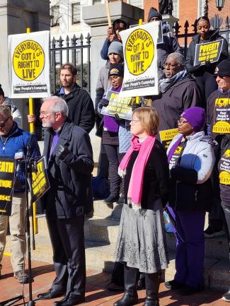 Faith leaders at Poor People's Campaign press conference Feb 20 2024