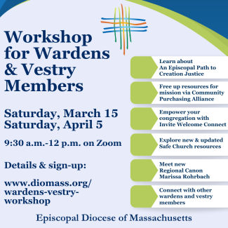 2025 Wardens & Vestry Workshop Graphic
