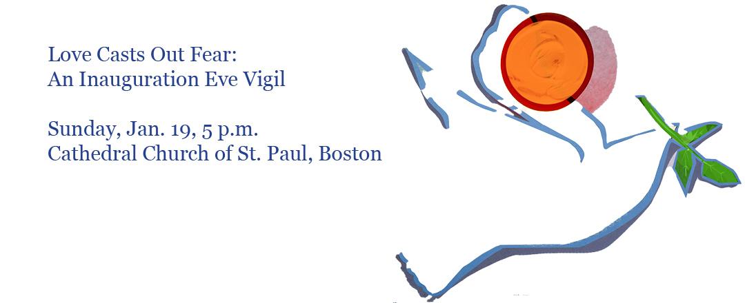 Inauguration Eve Vigil peace dove graphic