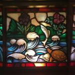 Waters of Baptism stained glass