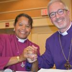 Bishop Gayle Harris and Bishop Alan Gates