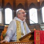 Bishop Alan Gates gives sermon at New Ministry Celebration on May 27, 2023