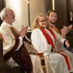 Image of Bishop Gates and Bishop-elect Whitworth at Allston Abbey service