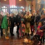 Members of the Nipmuc Indian tribe and other tribes at Sacred Journey on October 13